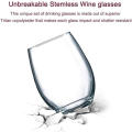 Best Selling Unbreakable Elegant Stemless Wine Glasses Shatterproof Glassware Cocktails Cups